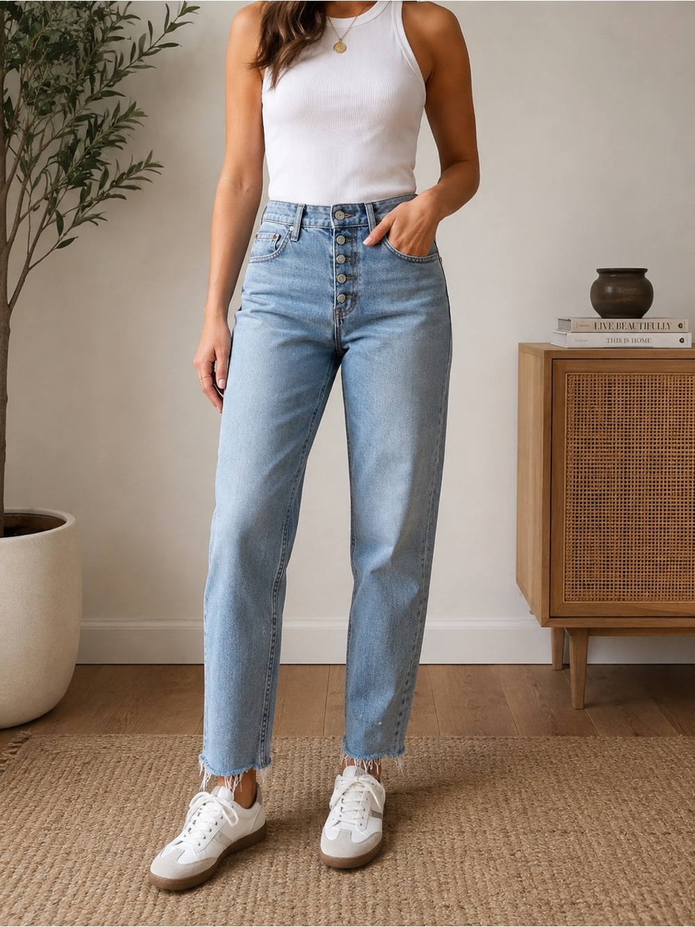 AGOLDE Nico High Rise Slim Jeans Size 25 Light Wash Button Fly Sustainable Denim